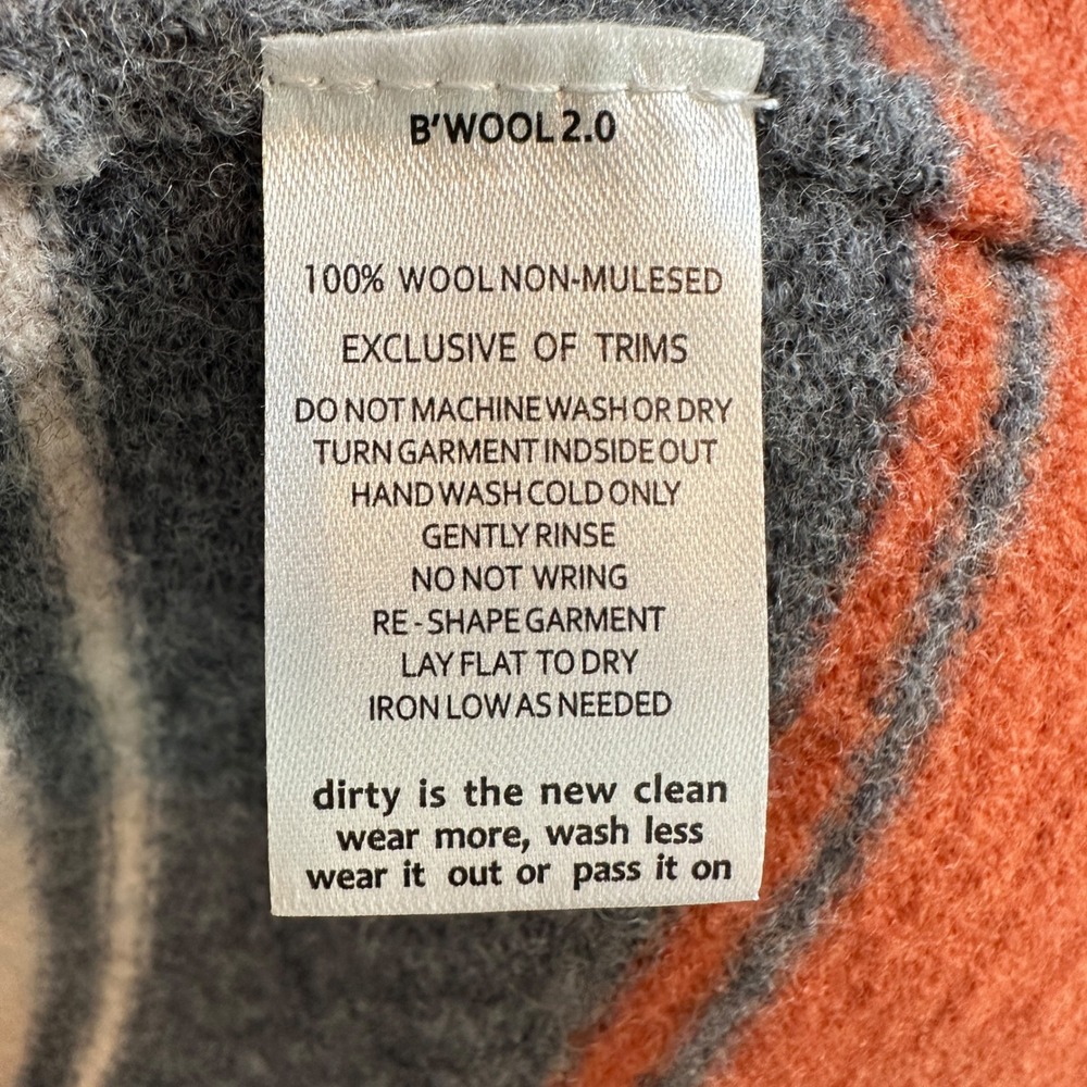 Toad&Co Sweater Heartfelt Merino Hoodie S 100% Wool Striped Cardigan Gooseberry - Picture 6 of 12